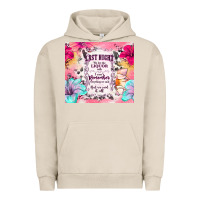 Pigment French Oak last night we let the liquor talk Urban Hoodie - TumblerDesignByShophia