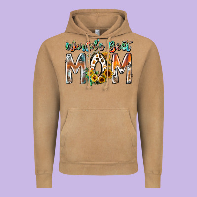 World Is Best Mom Vintage Hoodie Designed By Racoondesign