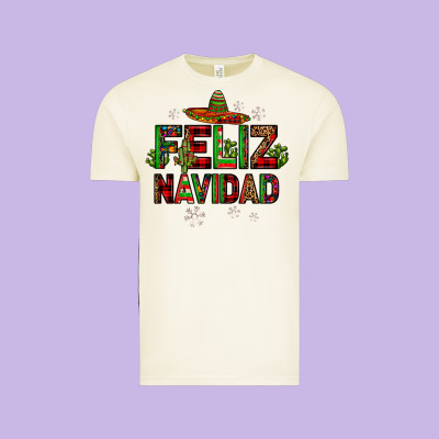 Feliz Navidad Vintage Tee Designed By Jahusdesignshop