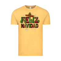 Vintage Mustard feliz navidad Vintage Tee - JahusDesignShop