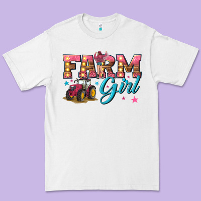 Farm Girl Premium Tee Designed By Texasbilliewilder