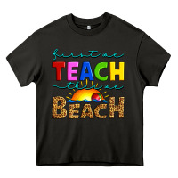Asphalt first we teach then we beach Heavy Core Tee - Artiststas