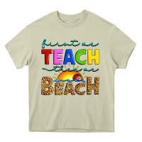 Mossy first we teach then we beach Heavy Core Tee - Artiststas