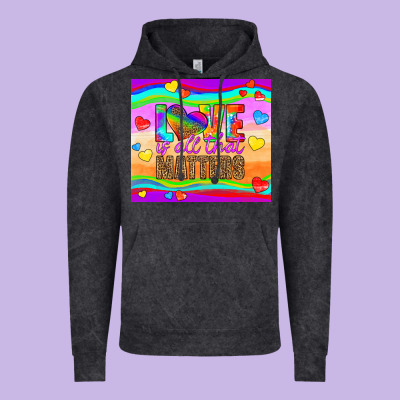 Love Is All That Matters Vintage Hoodie Designed By Hra Design Shop