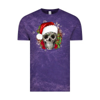 Cloud Purple skull Christmas cactus Vintage Tee - JahusDesignShop