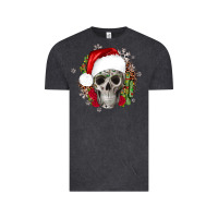 Skull Christmas Cactus Vintage Tee | Teevron