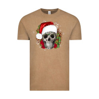 Vintage Coffee skull Christmas cactus Vintage Tee - JahusDesignShop