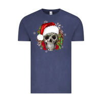 Vintage Denim skull Christmas cactus Vintage Tee - JahusDesignShop