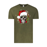 Vintage Olive skull Christmas cactus Vintage Tee - JahusDesignShop