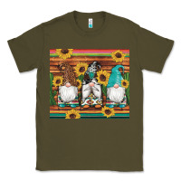 Army Green western gnomes cactus sunflowers serape wooden leopard gemstone Classic Tee - Artiststas