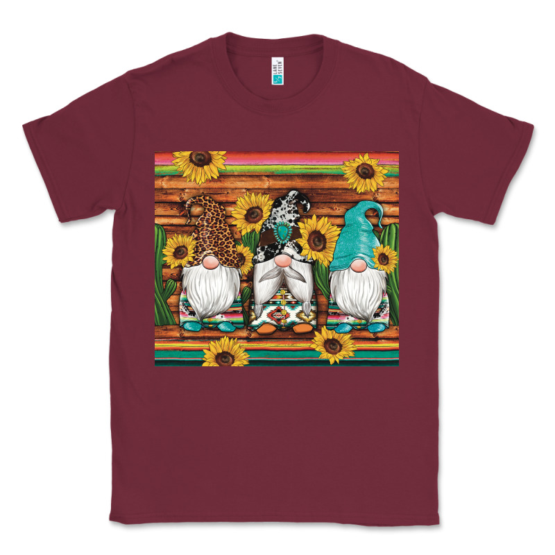 Western Gnomes Cactus Sunflowers Serape Wooden Leopard Gemstone Classic Tee by Artiststas | Teevron
