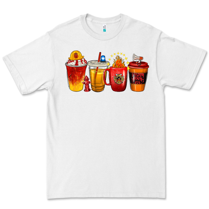 Firefighter Coffee Cups Premium Tee by texasbilliewilder | Teevron