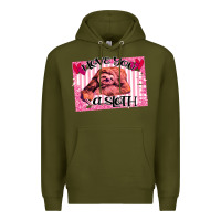 Army Green Valentine Sloth Premium Hoodie - Bettercallsaul