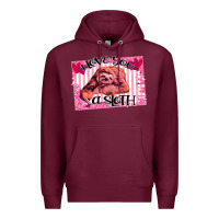 Burgundy Valentine Sloth Premium Hoodie - Bettercallsaul
