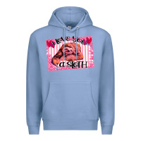Colony Blue Valentine Sloth Premium Hoodie - Bettercallsaul