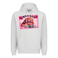 Dove Grey Valentine Sloth Premium Hoodie - Bettercallsaul