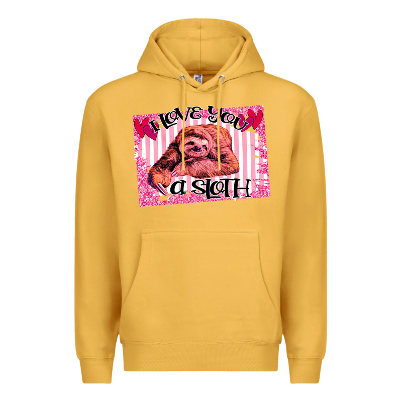 Valentine Sloth Premium Hoodie by Bettercallsaul | Teevron