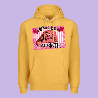 Valentine Sloth Premium Hoodie Designed By Bettercallsaul
