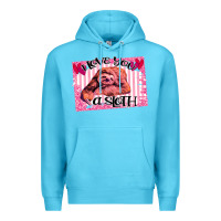 Ocean Blue Valentine Sloth Premium Hoodie - Bettercallsaul