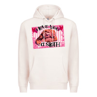 Pale Pink Valentine Sloth Premium Hoodie - Bettercallsaul