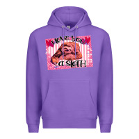 Purple Valentine Sloth Premium Hoodie - Bettercallsaul