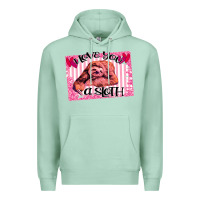 Seafoam Valentine Sloth Premium Hoodie - Bettercallsaul