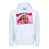 White Valentine Sloth Premium Hoodie - Bettercallsaul