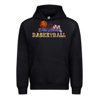Black Wild about Basketball Urban Hoodie - HowdyJamesFarm