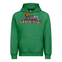 Emerald Wild about Basketball Urban Hoodie - HowdyJamesFarm