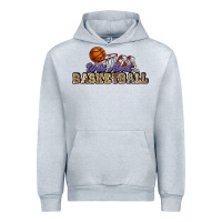 Heather Grey Wild about Basketball Urban Hoodie - HowdyJamesFarm