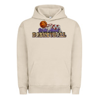 Pigment French Oak Wild about Basketball Urban Hoodie - HowdyJamesFarm