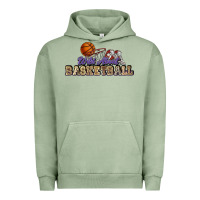 Pigment Oil Green Wild about Basketball Urban Hoodie - HowdyJamesFarm