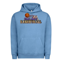 Pigment Pebble Blue Wild about Basketball Urban Hoodie - HowdyJamesFarm