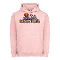 Pigment Salmon Wild about Basketball Urban Hoodie - HowdyJamesFarm