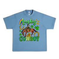 Pebble Blue lucky cowboy Urban Heavy Tee - Artiststas
