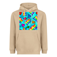 Mushroom Pride lgbtq flags and leopard seamless pattern Heavyweight Hoodie - BundleAndBundleShop