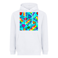 White Pride lgbtq flags and leopard seamless pattern Heavyweight Hoodie - BundleAndBundleShop