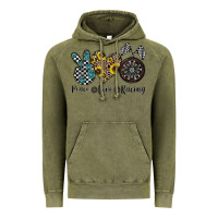 Vintage Olive peace love racing Vintage Hoodie - CowhideDigitalArt