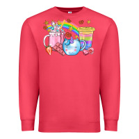Cardinal Unicorn Coffee Cup With Star Bbs Premium Sweatshirt - BundleAndBundleShop