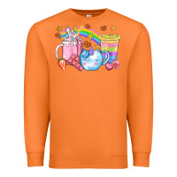 Carrot Unicorn Coffee Cup With Star Bbs Premium Sweatshirt - BundleAndBundleShop