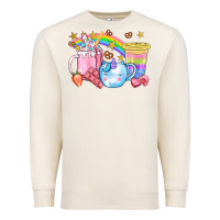 Sandshell Unicorn Coffee Cup With Star Bbs Premium Sweatshirt - BundleAndBundleShop