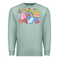 Seafoam Unicorn Coffee Cup With Star Bbs Premium Sweatshirt - BundleAndBundleShop