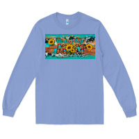 Colony Blue world's best mom sunflower license plate Long Sleeve Tee - Artiststas