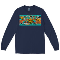 Navy world's best mom sunflower license plate Long Sleeve Tee - Artiststas