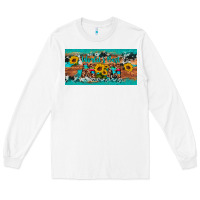 White world's best mom sunflower license plate Long Sleeve Tee - Artiststas