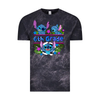 Cloud Black preview flower stitch 6 th grade Vintage Tee - AdoDesignShop