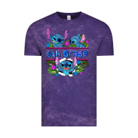 Cloud Purple preview flower stitch 6 th grade Vintage Tee - AdoDesignShop