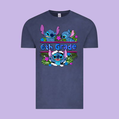 Preview Flower Stitch 6 Th Grade Vintage Tee Designed By Adodesignshop