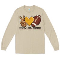 Peace Love Football Revize Long Sleeve Tee | Teevron