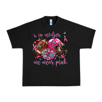 Black in october we wear pink football Urban Heavy Tee - AdoDesignShop